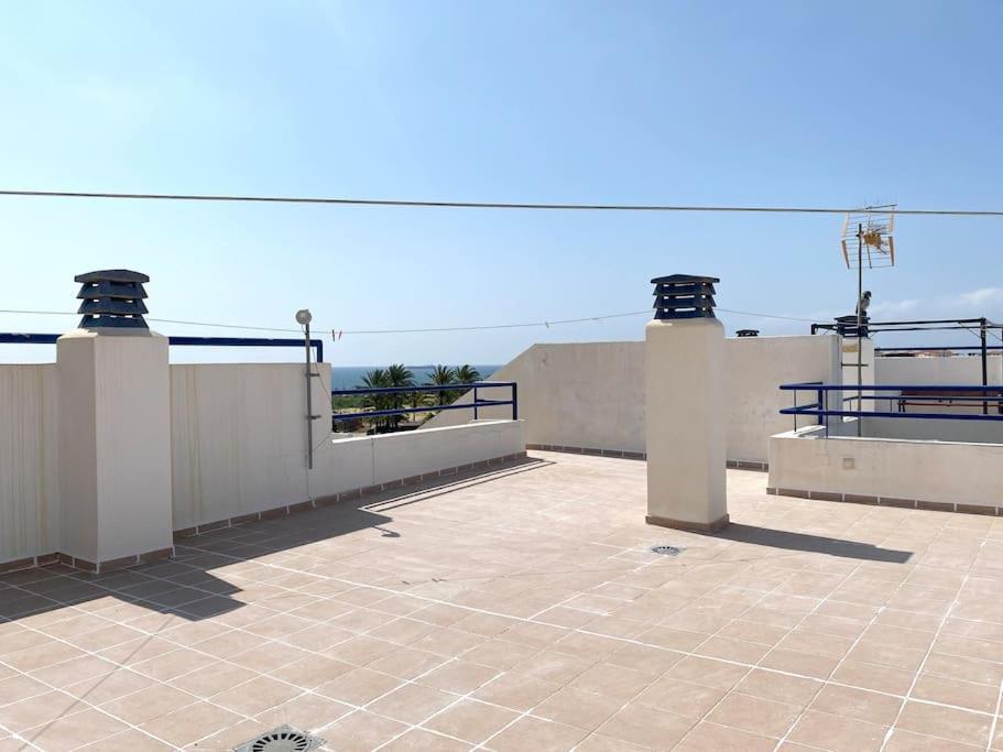 Atico Con Vistas Al Mar En Primera Linea De Playa Vera Exterior foto