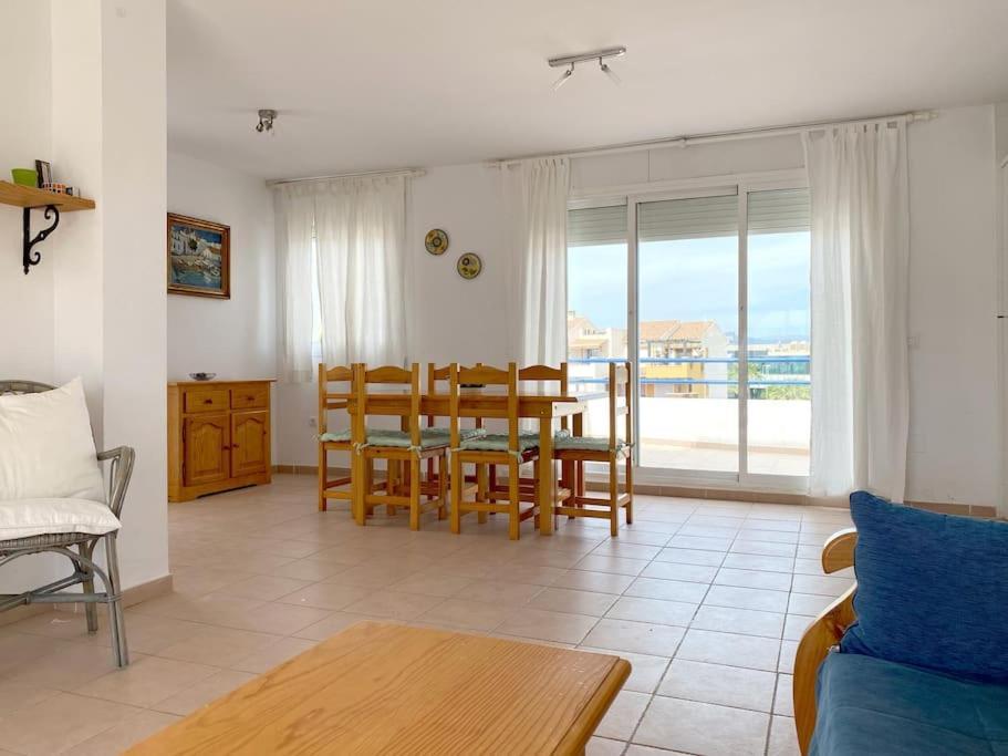 Atico Con Vistas Al Mar En Primera Linea De Playa Vera Exterior foto